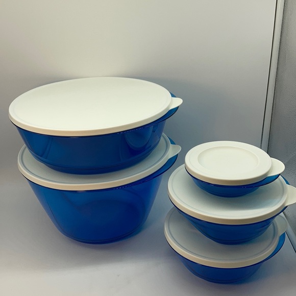 Tupperware Serve Novel Bowl Set of 5 - Picture 2 of 16